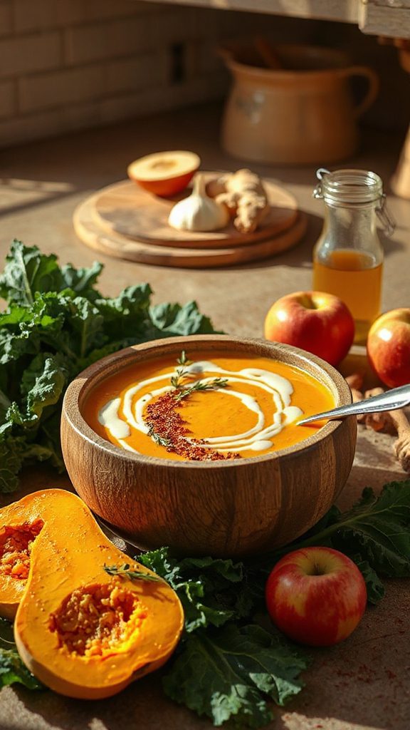 autumnal squash apple soup