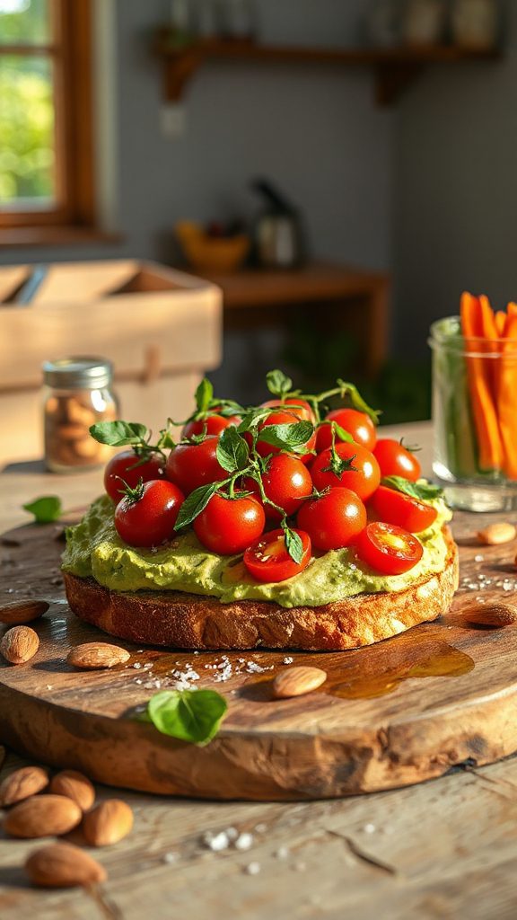 avocado toast with tomatoes avocado toast with tomatoes