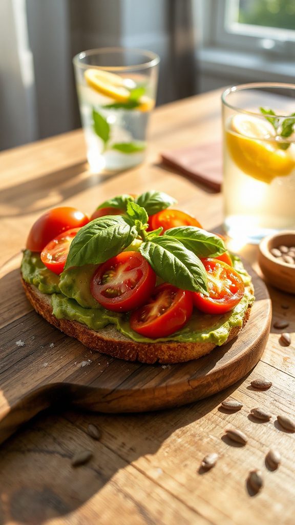 avocado toast with tomatoes avocado toast with tomatoes