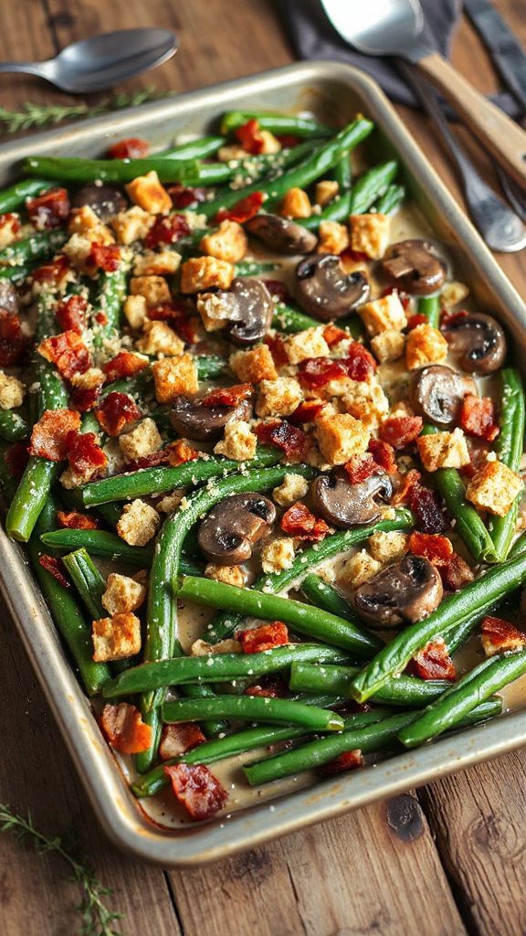 bacon and green bean bake