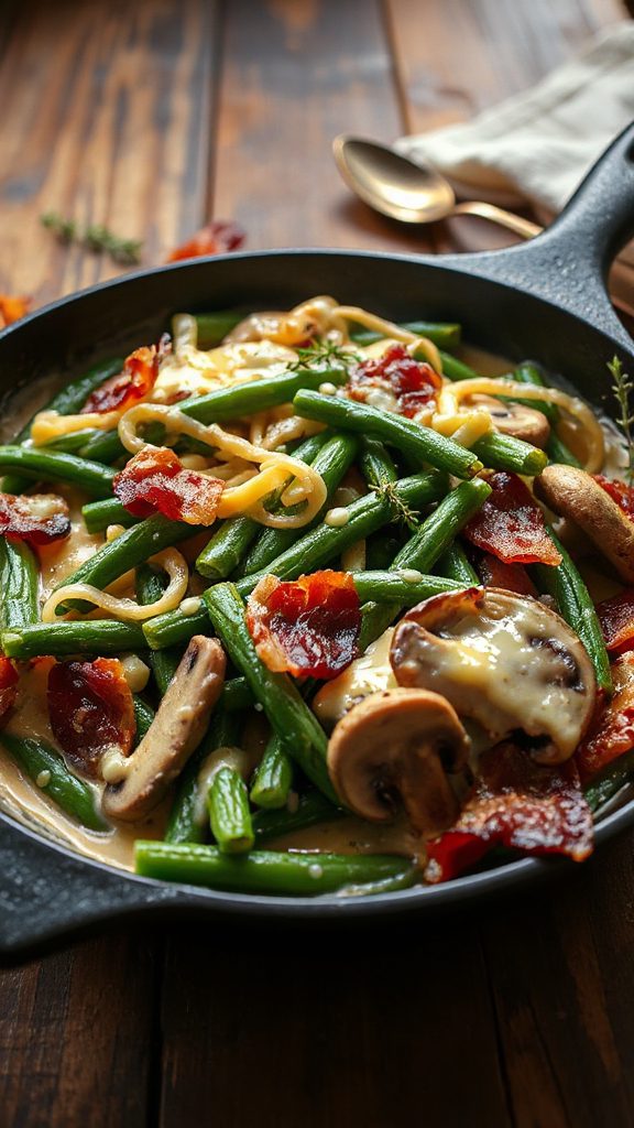 bacon cheese green bean delight