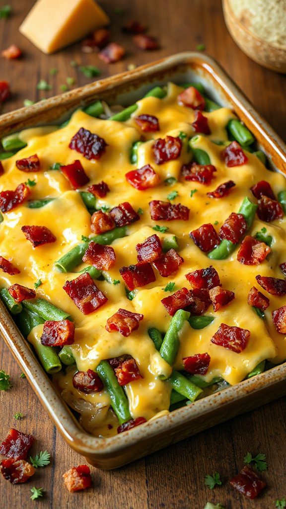 bacon cheese green beans bacon cheese green beans