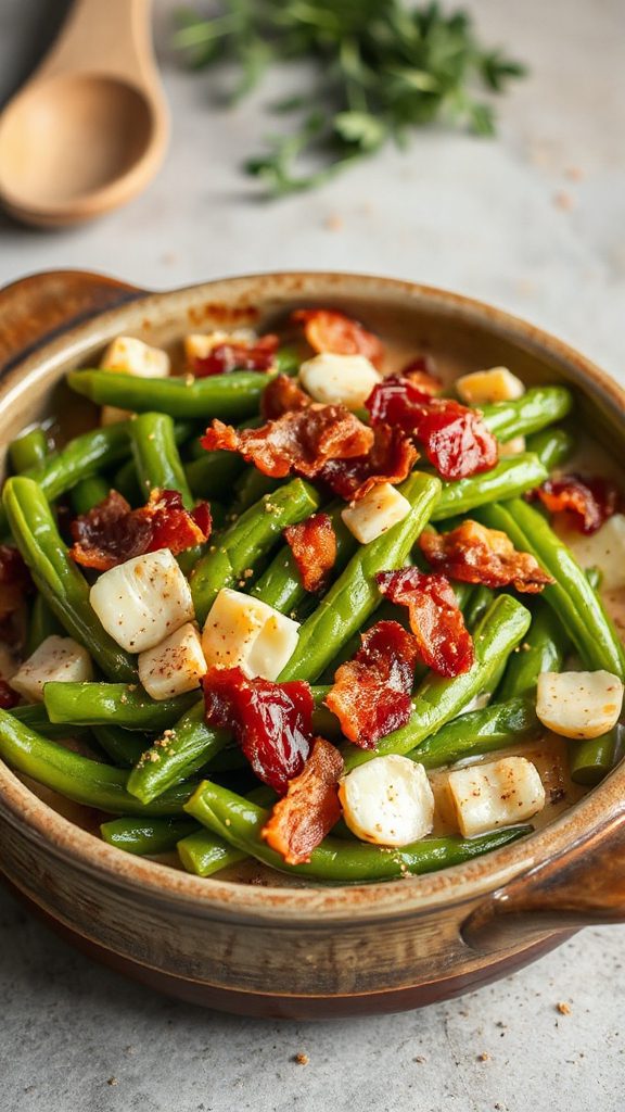bacon green bean casserole delicious bacon green bean casserole delicious
