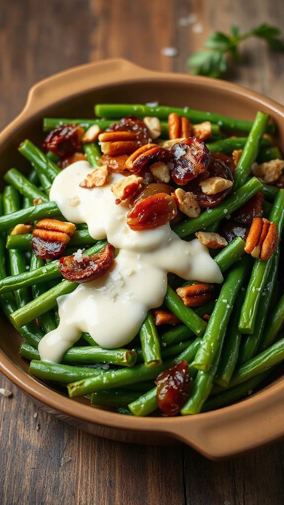 bacon infused green bean casserole