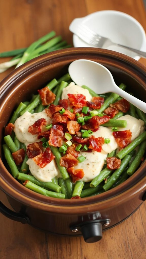 bacon ranch green bean casserole