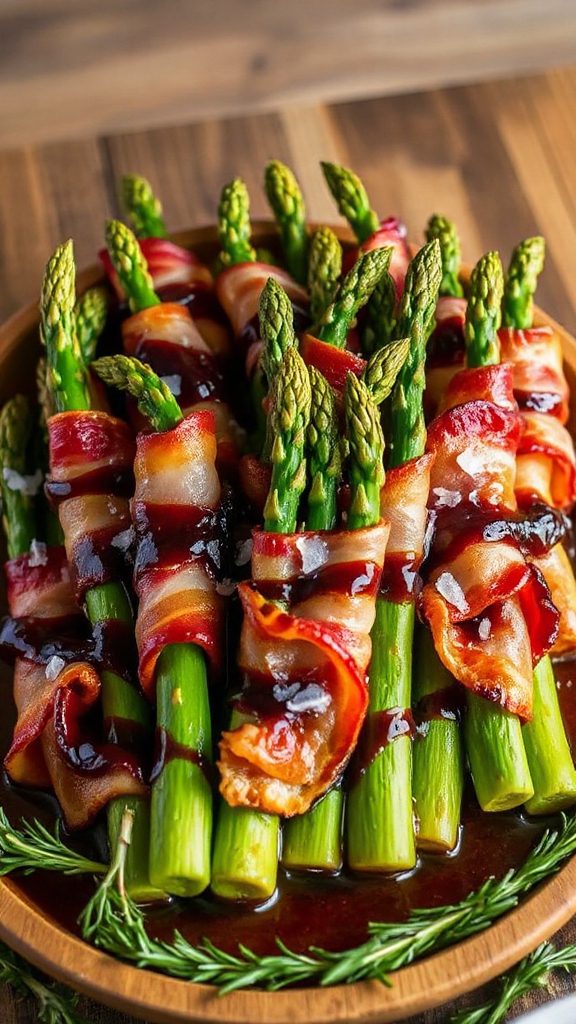 bacon wrapped asparagus appetizer