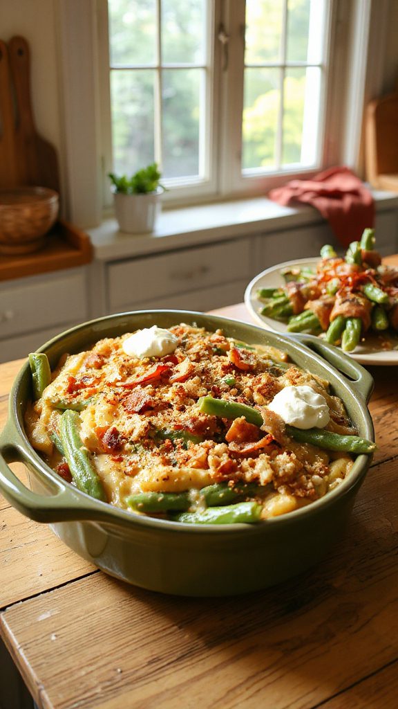 bacon wrapped green bean bundles