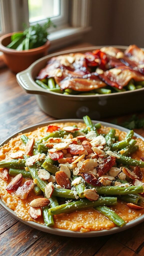 bacon wrapped green bean casserole