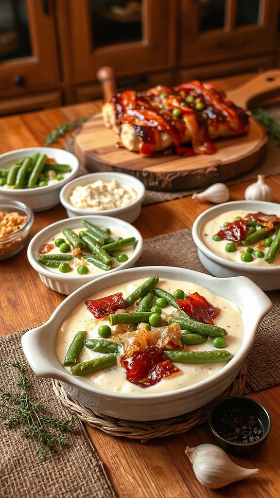 bacon wrapped green bean casserole