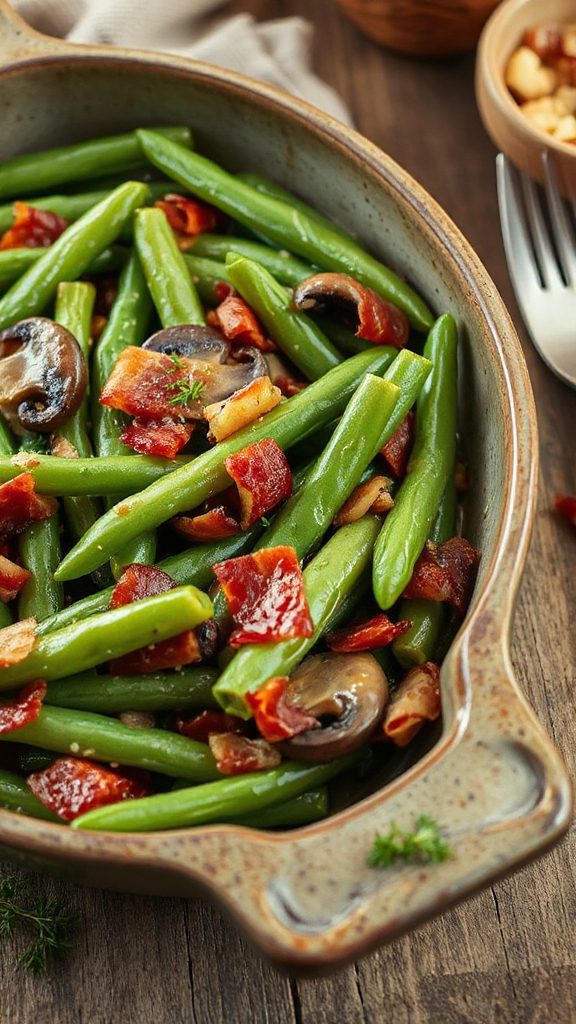 bacon wrapped savory green beans