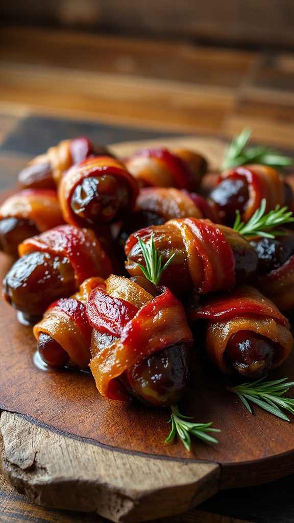 bacon wrapped sweet savory bites