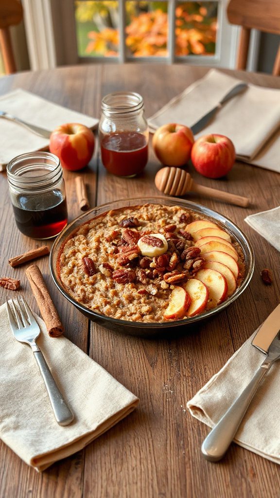 baked apple cinnamon oatmeal