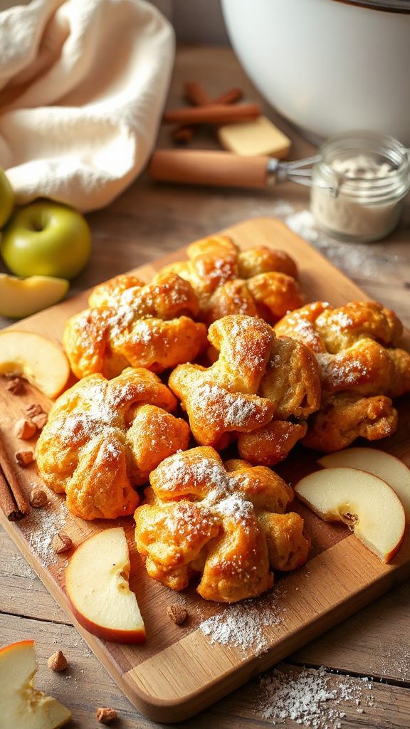baked apple fritters recipe