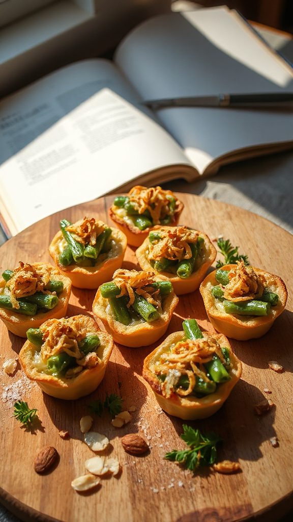 baked green bean cups baked green bean cups