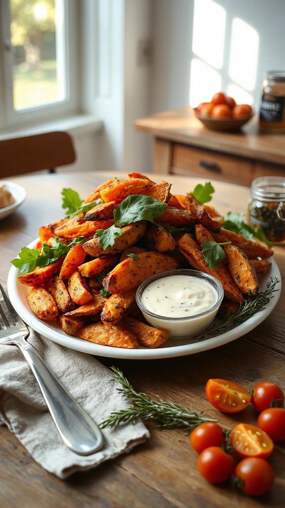 baked healthy sweet potato fries