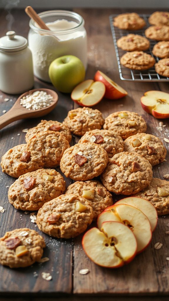 baking perfect apple oatmeal cookies