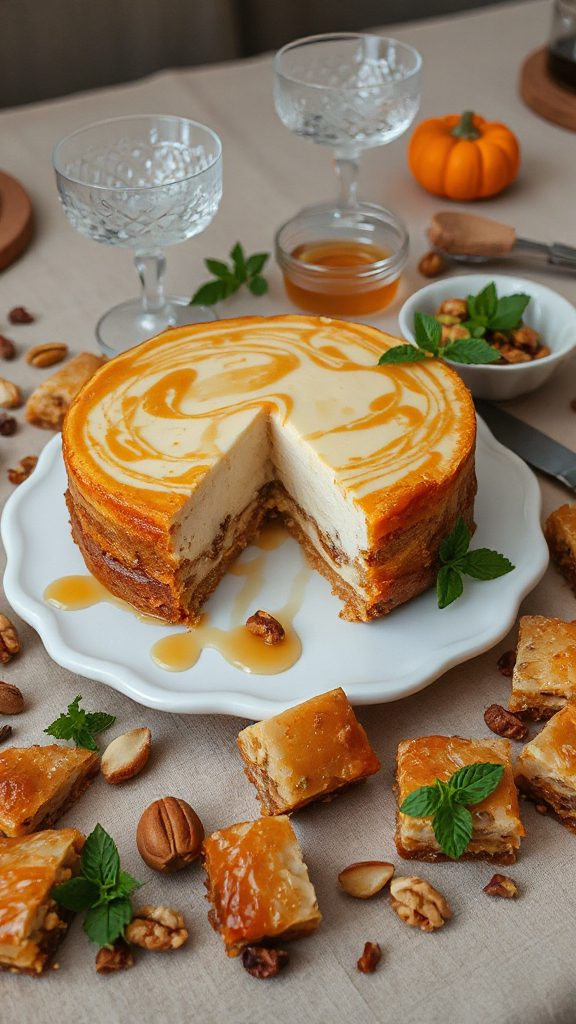 baklava infused cheesecake dessert recipe