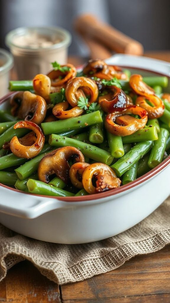 balsamic glazed green beans