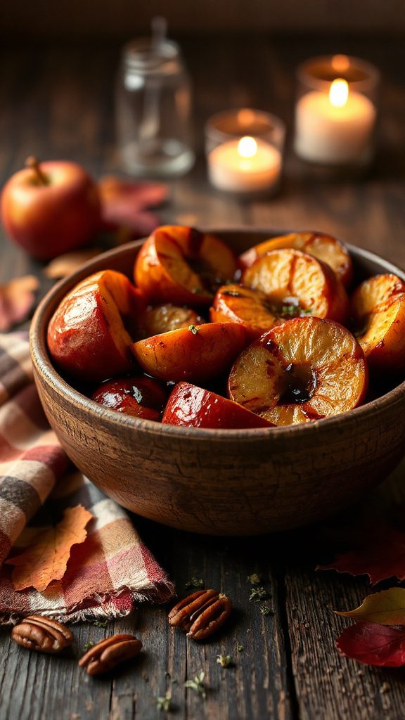 balsamic glazed roasted apples