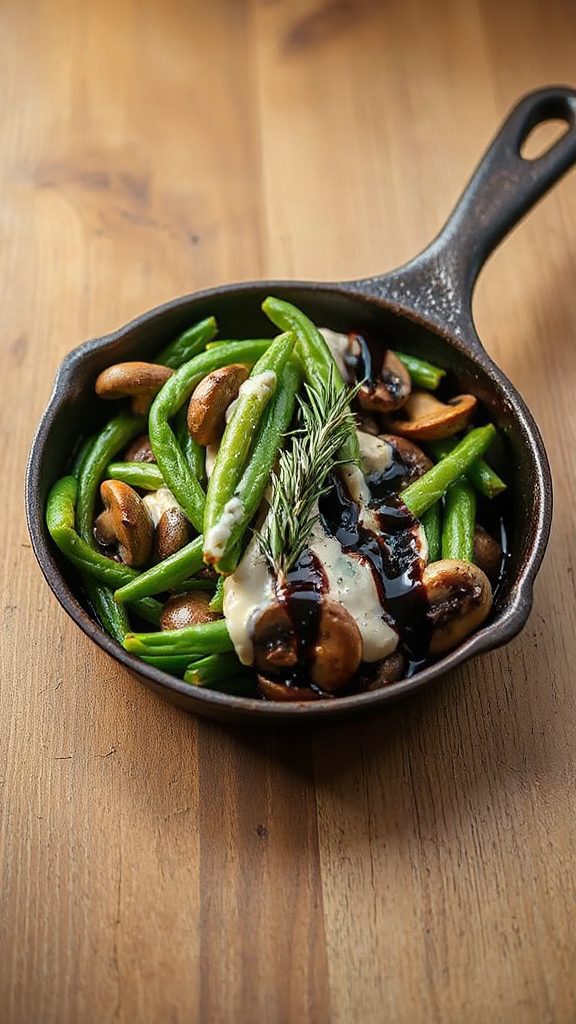 balsamic green bean medley