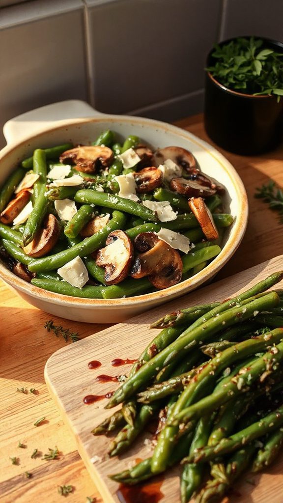 balsamic parmesan roasted green beans