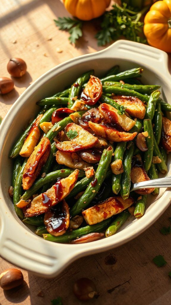 balsamic roasted green beans balsamic roasted green beans