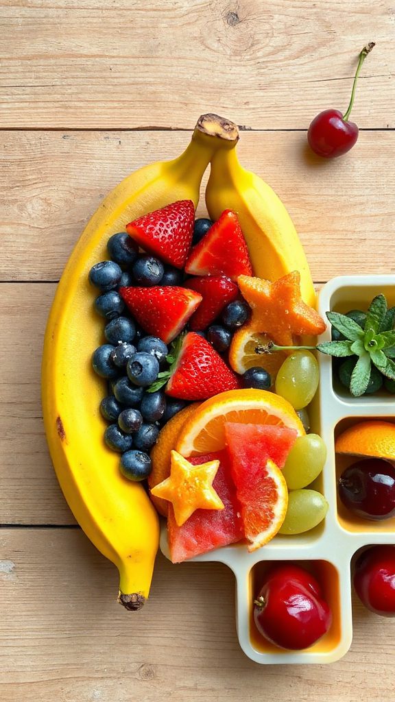 banana boats with toppings