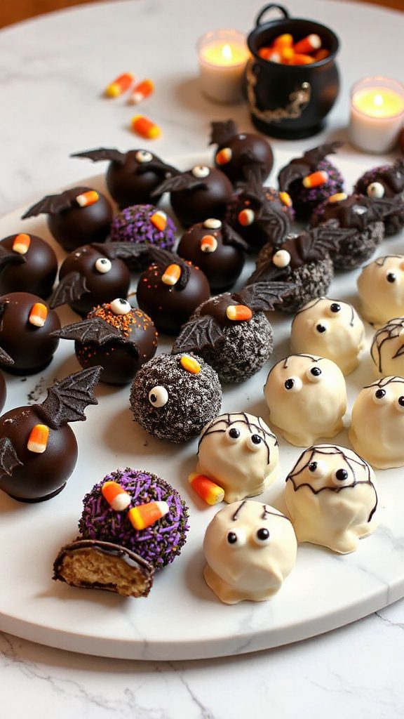 bat shaped oreo cookie balls
