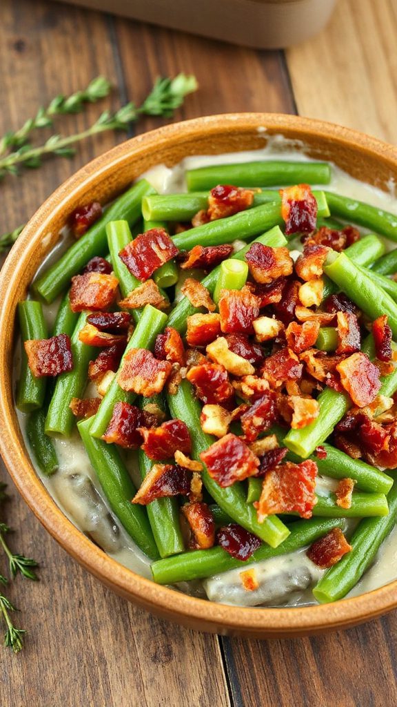 bbq bacon green bean casserole