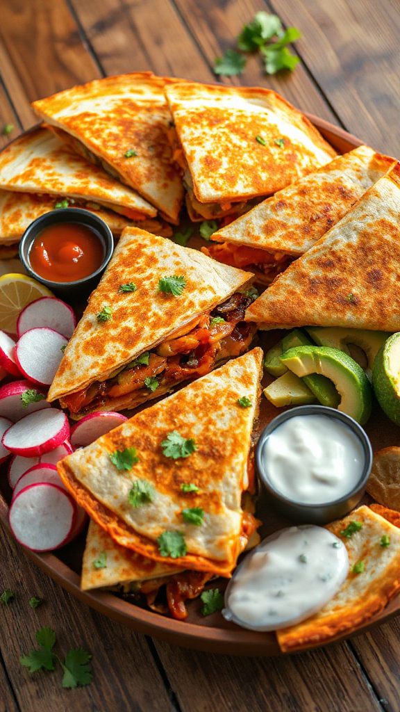 bbq chicken cheese quesadilla