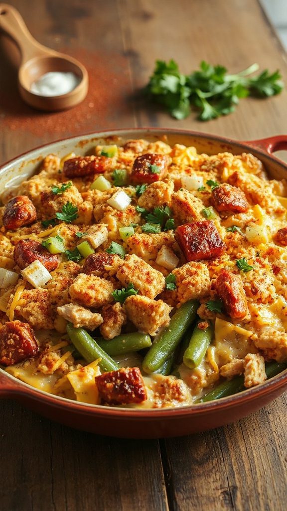bbq chicken green bean casserole