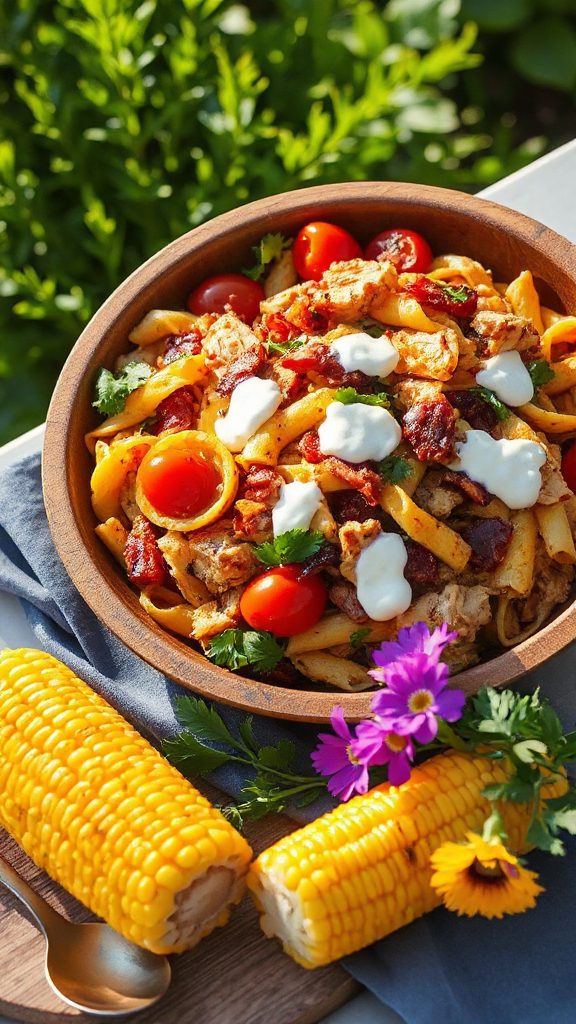 bbq chicken pasta salad recipe