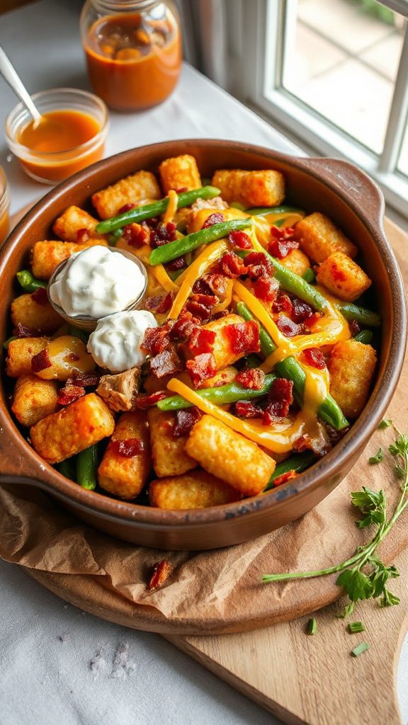 bbq chicken tater tot casserole