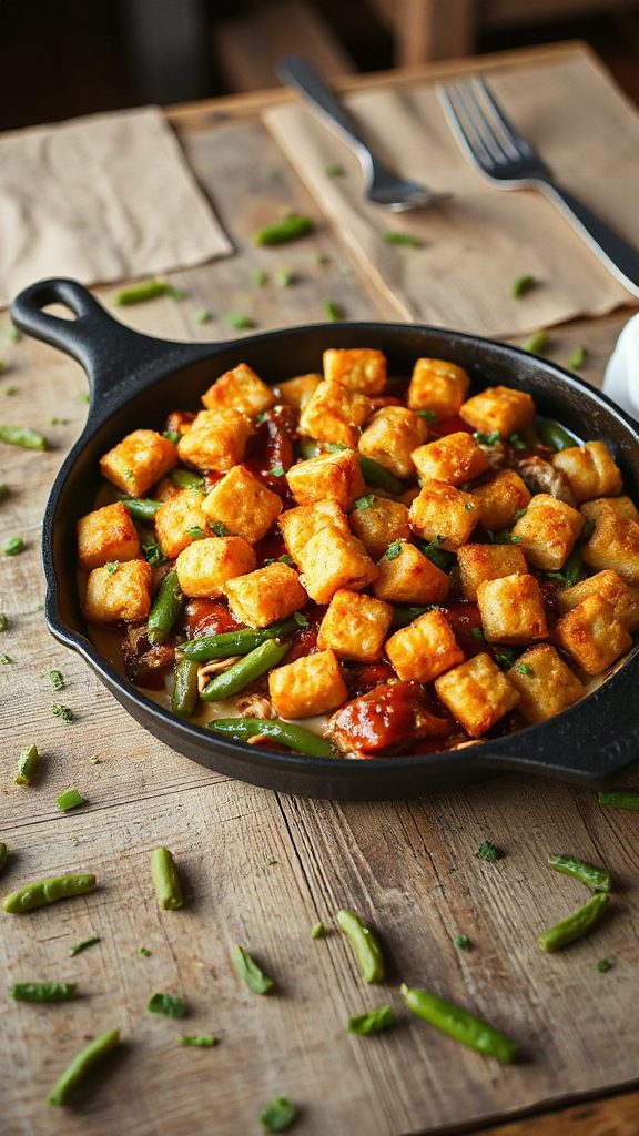 bbq chicken tot casserole