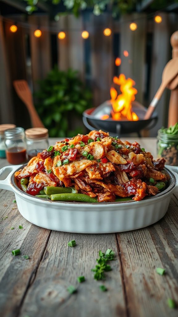 bbq pulled pork casserole