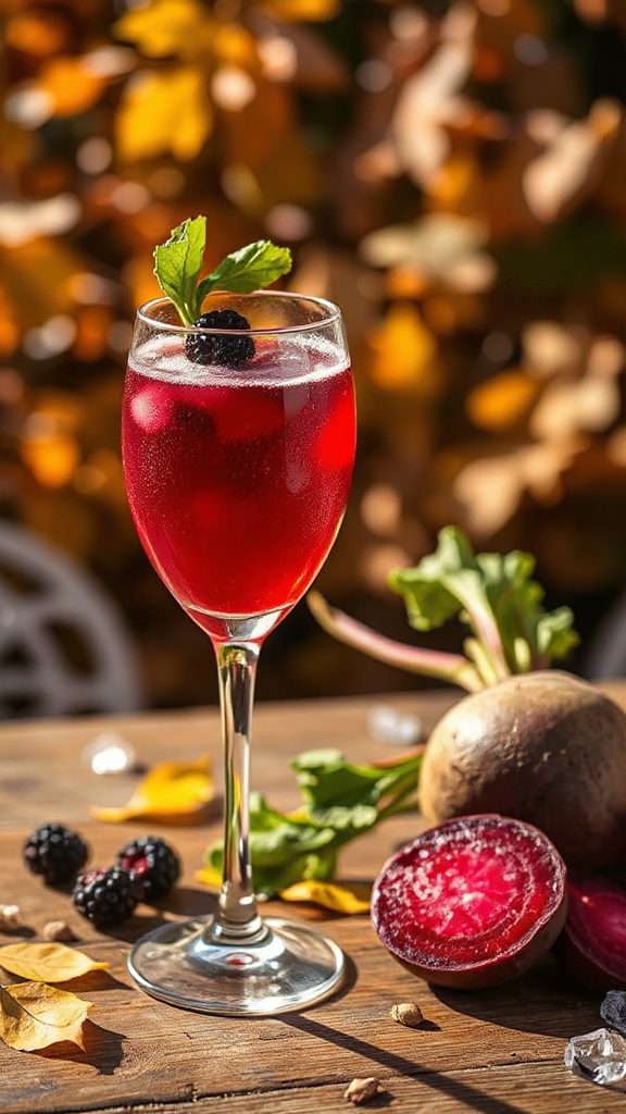 beet and berry cocktail