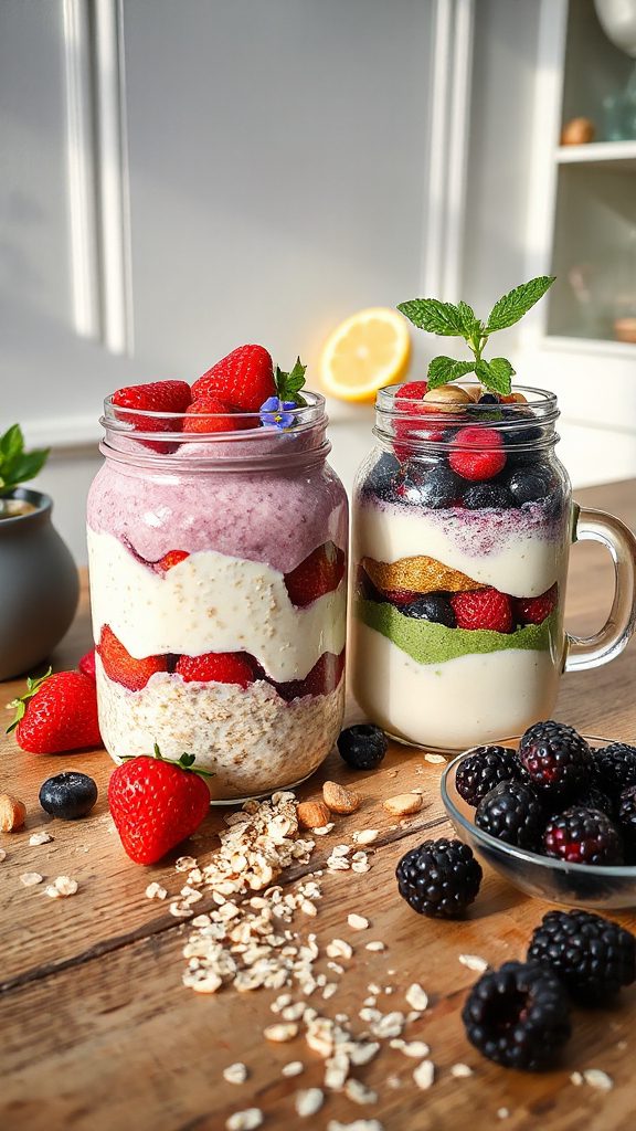berry bliss overnight oats