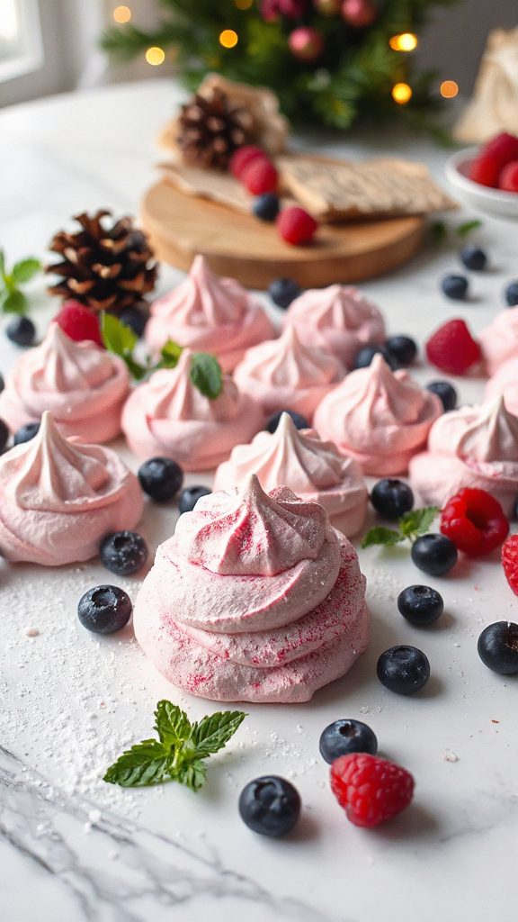 berry flavored meringue dessert recipe