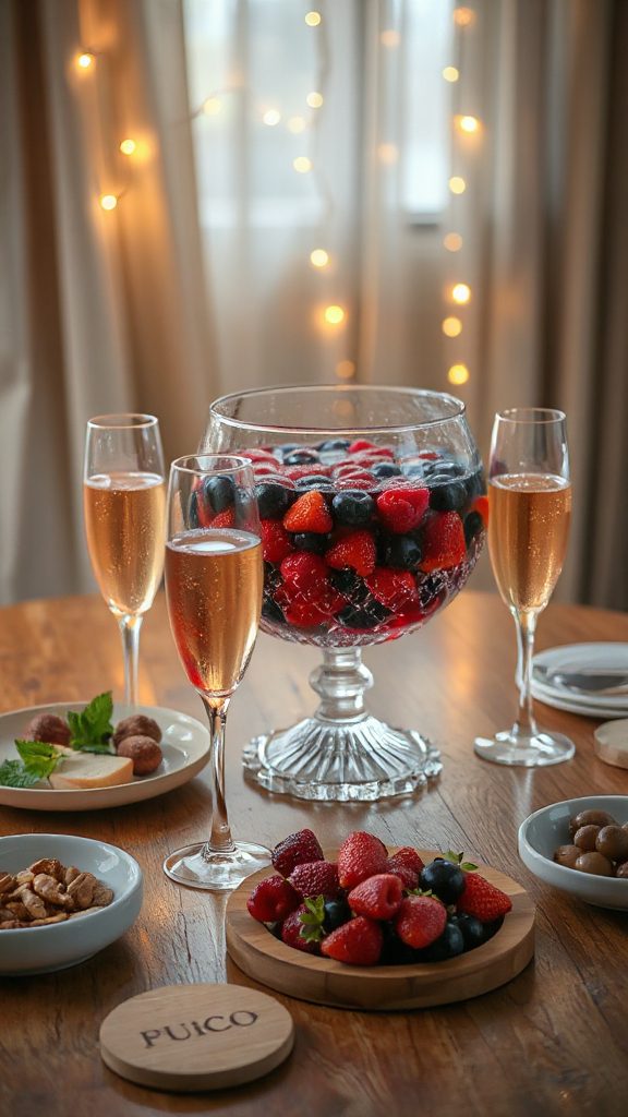 berry infused bubbly cocktail berry infused bubbly cocktail