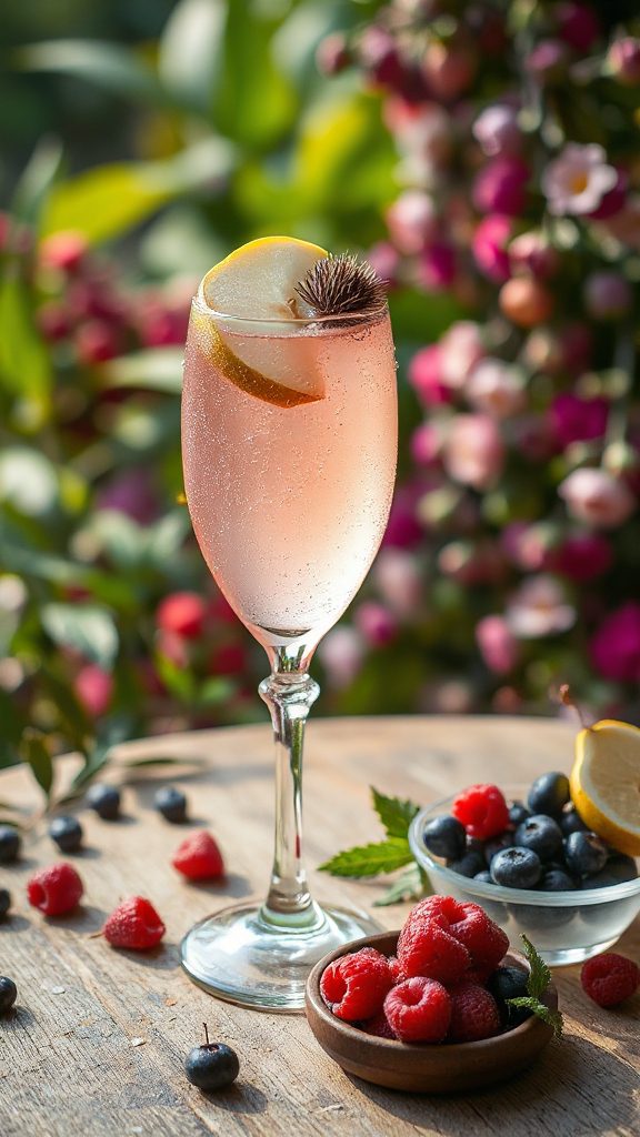 berry infused pear cocktail delight