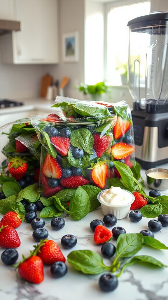 berry spinach smoothie pack