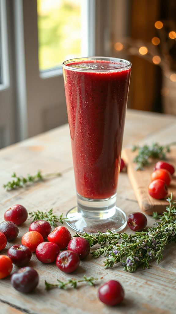 berry thyme smoothie recipe