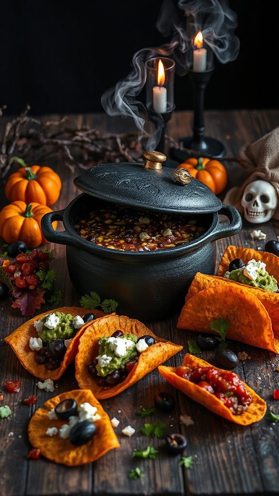 bewitching vegetarian bean tacos