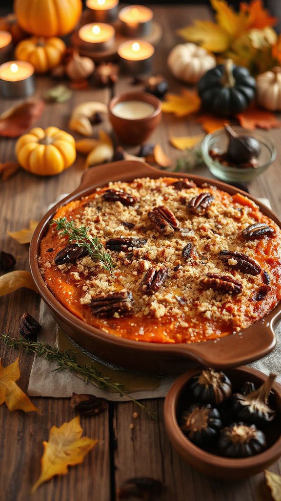 black garlic sweet potato casserole
