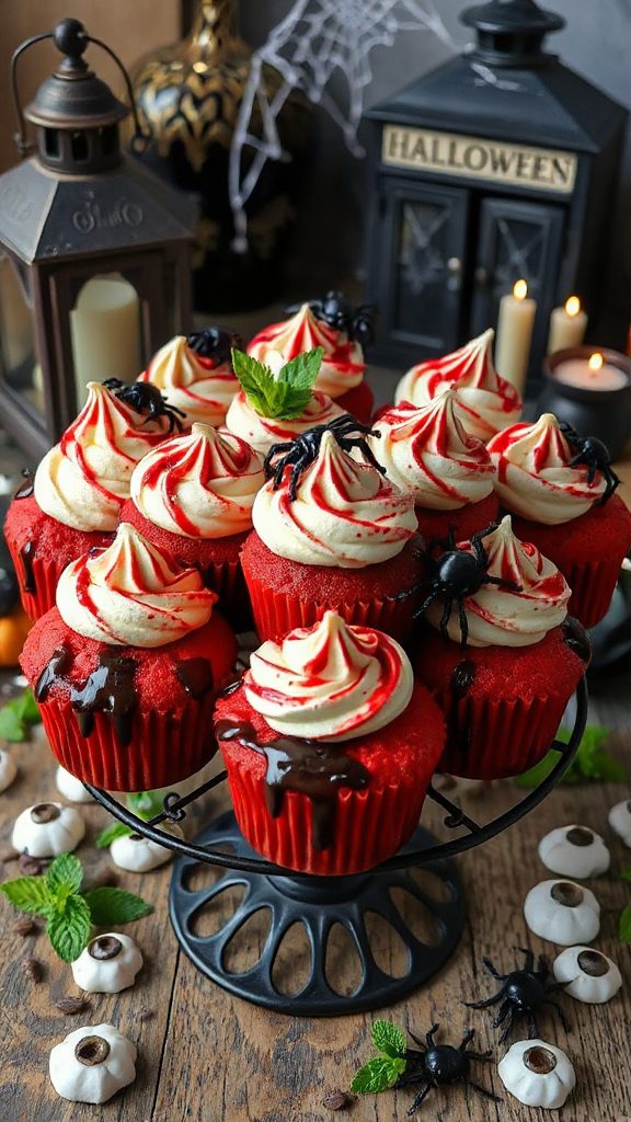 blood dripping halloween cupcakes blood dripping halloween cupcakes