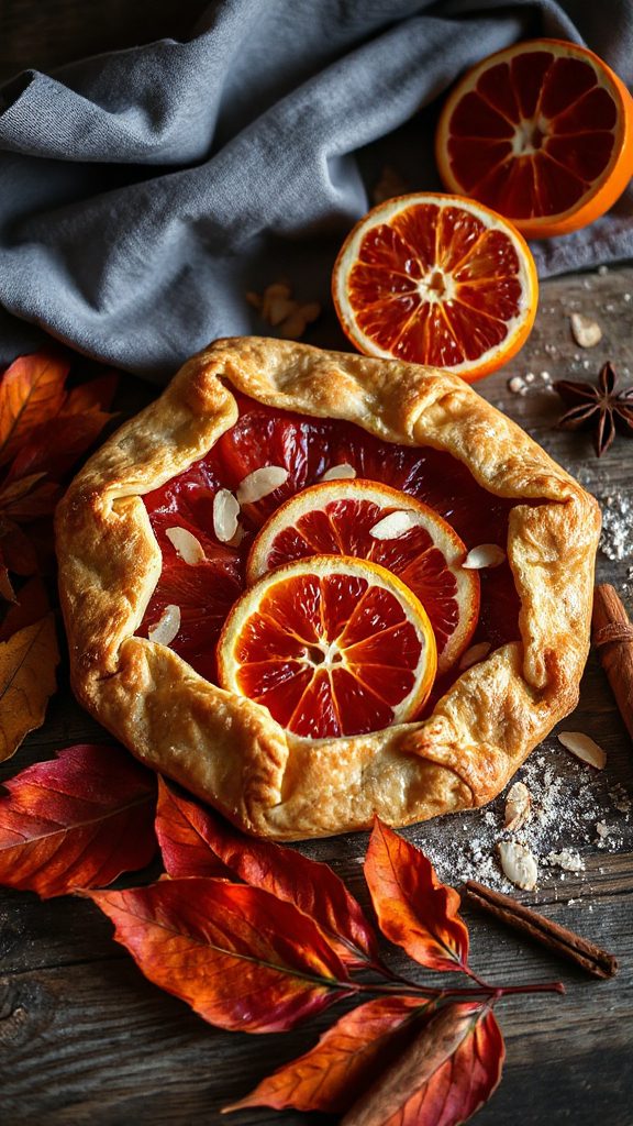blood orange almond galette recipe