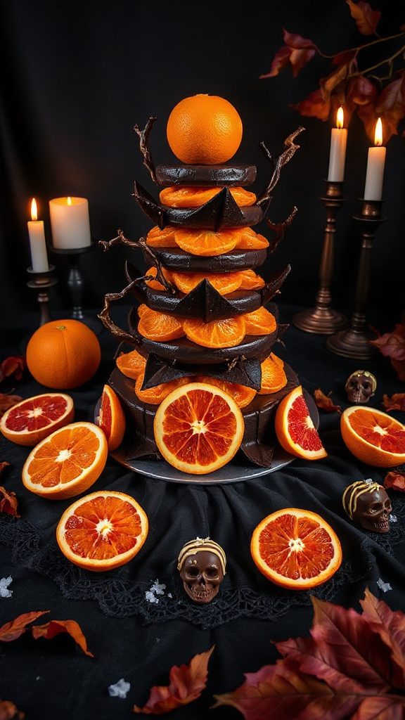 blood orange chocolate layers