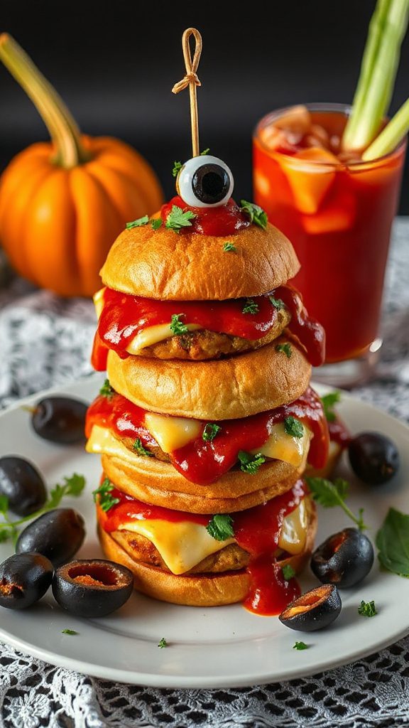 bloody mary chicken sliders