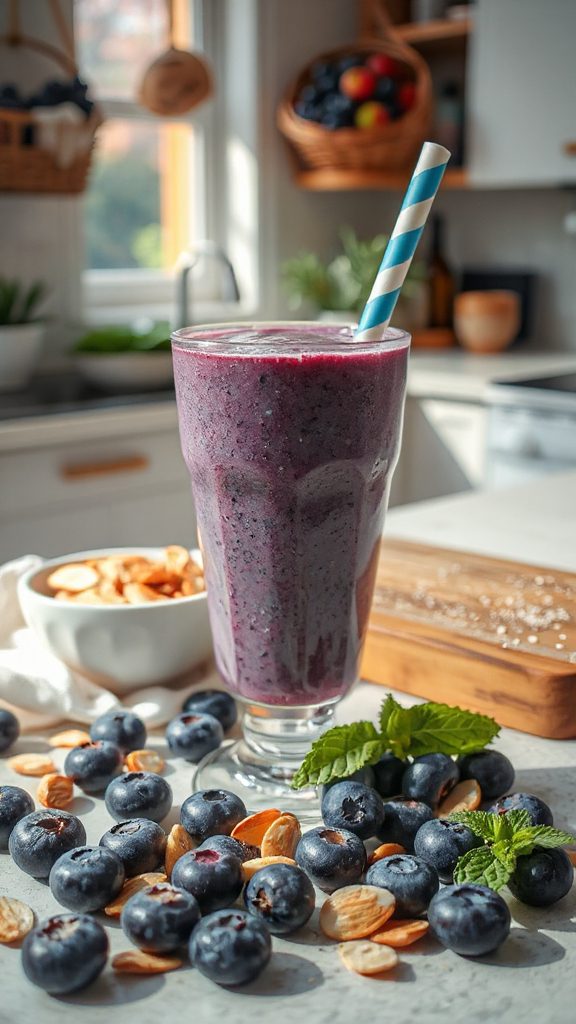 blueberry almond smoothie recipe
