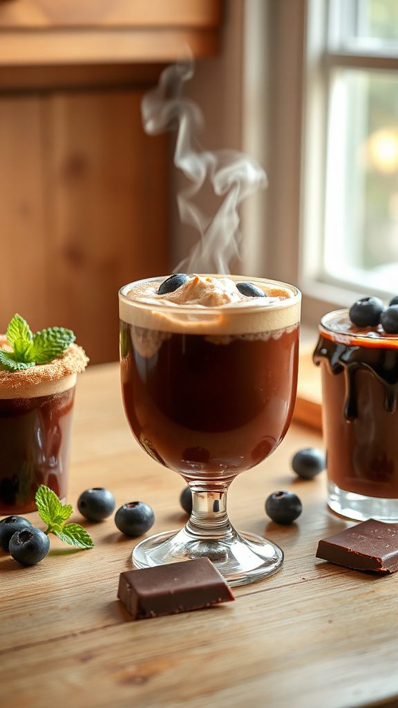 blueberry infused chocolate cocktail blueberry infused chocolate cocktail